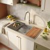 Pure.Sink Luxion Large stainless steel sink 74x40 cm undermount, flush mount, and top mount PLX7440-02